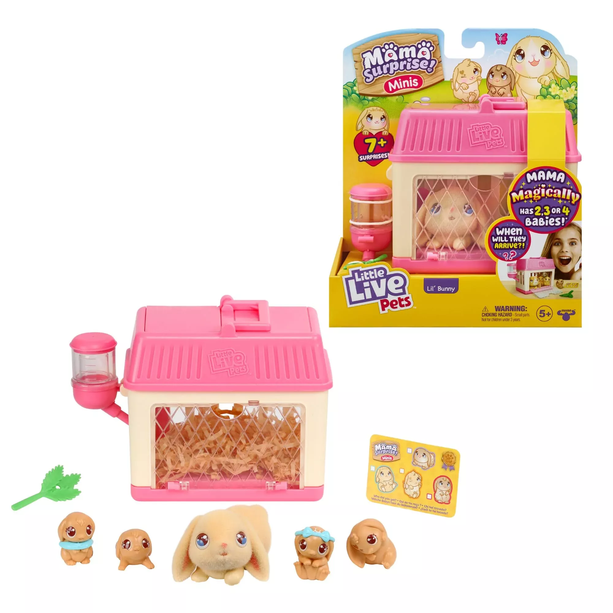 Little Live Pets Mama Surprise Stuffed Animal Playset, Multicolor, Small