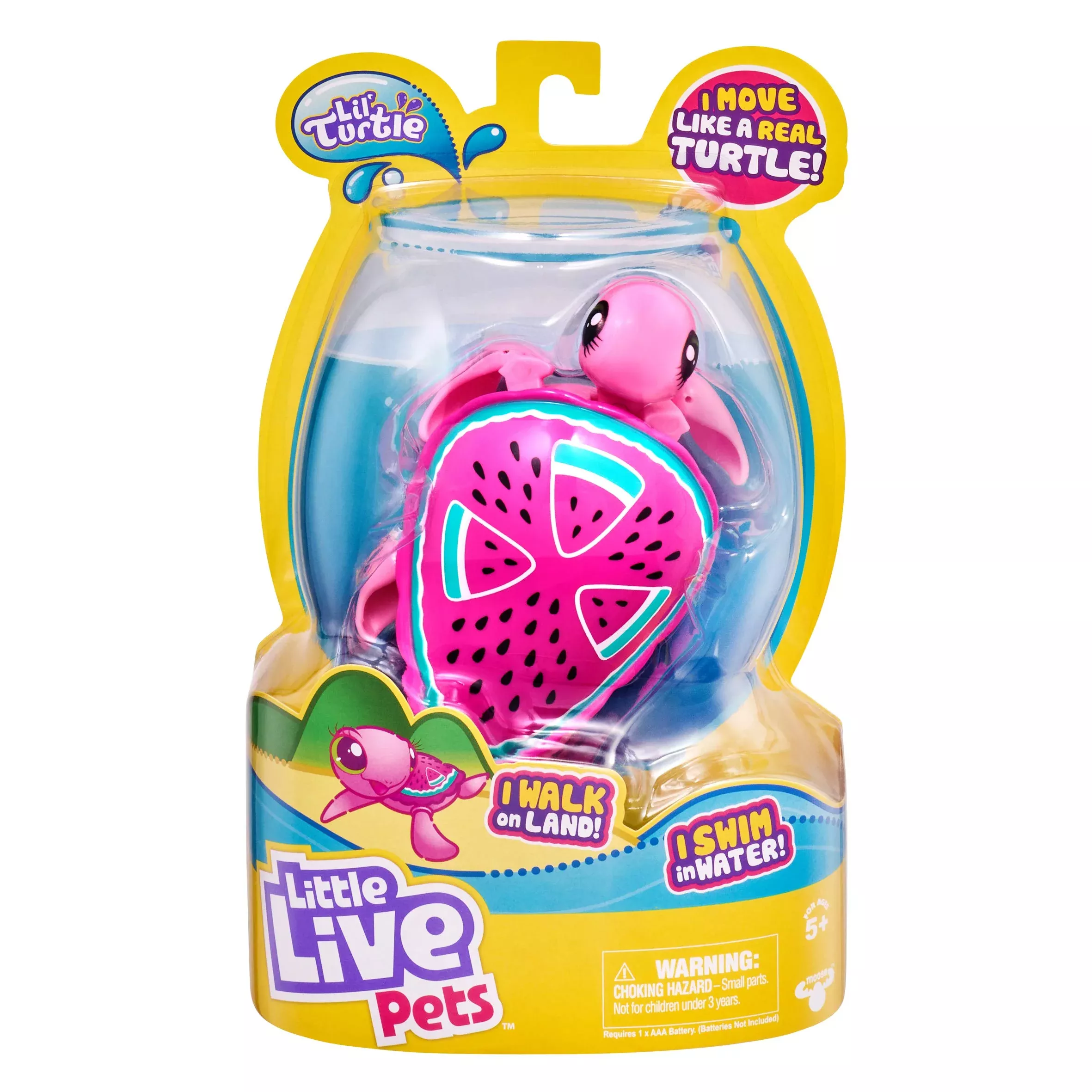Little Live Pets Turtle - Realistic Moving Pet - 8.66" - Multicolor