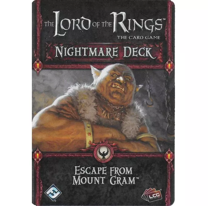 Lord of the Rings LCG - Escape from Mount Gram Nightmare Deck