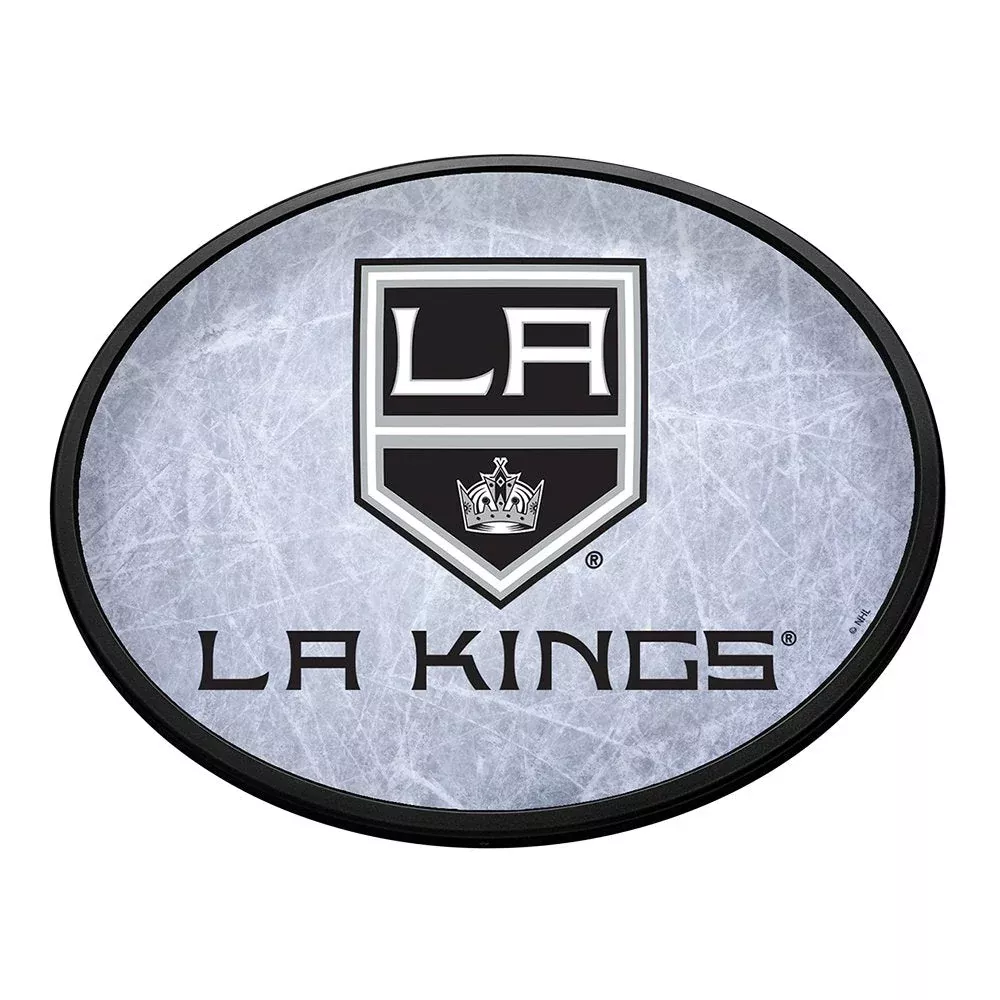 Los Angeles Kings: Ice Rink - Oval Slimline Lighted Wall Sign