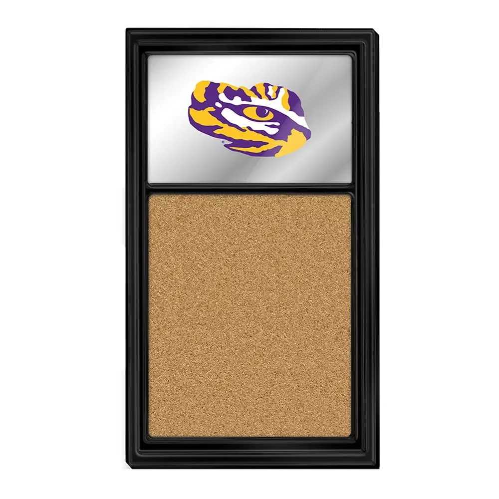 LSU Tigers: Mirrored Cork Note Board