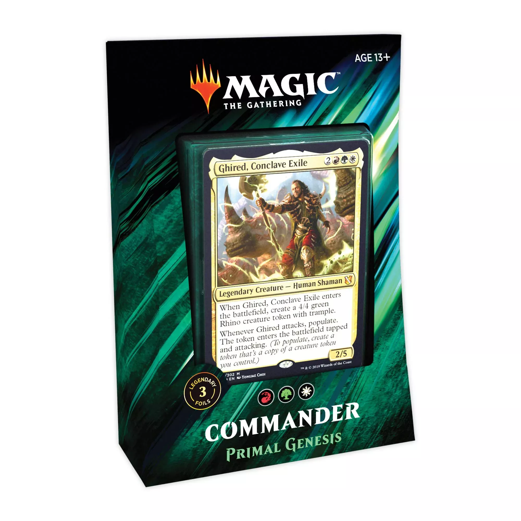 Magic: The Gathering Commander 2019 Primal Genesis Deck Green