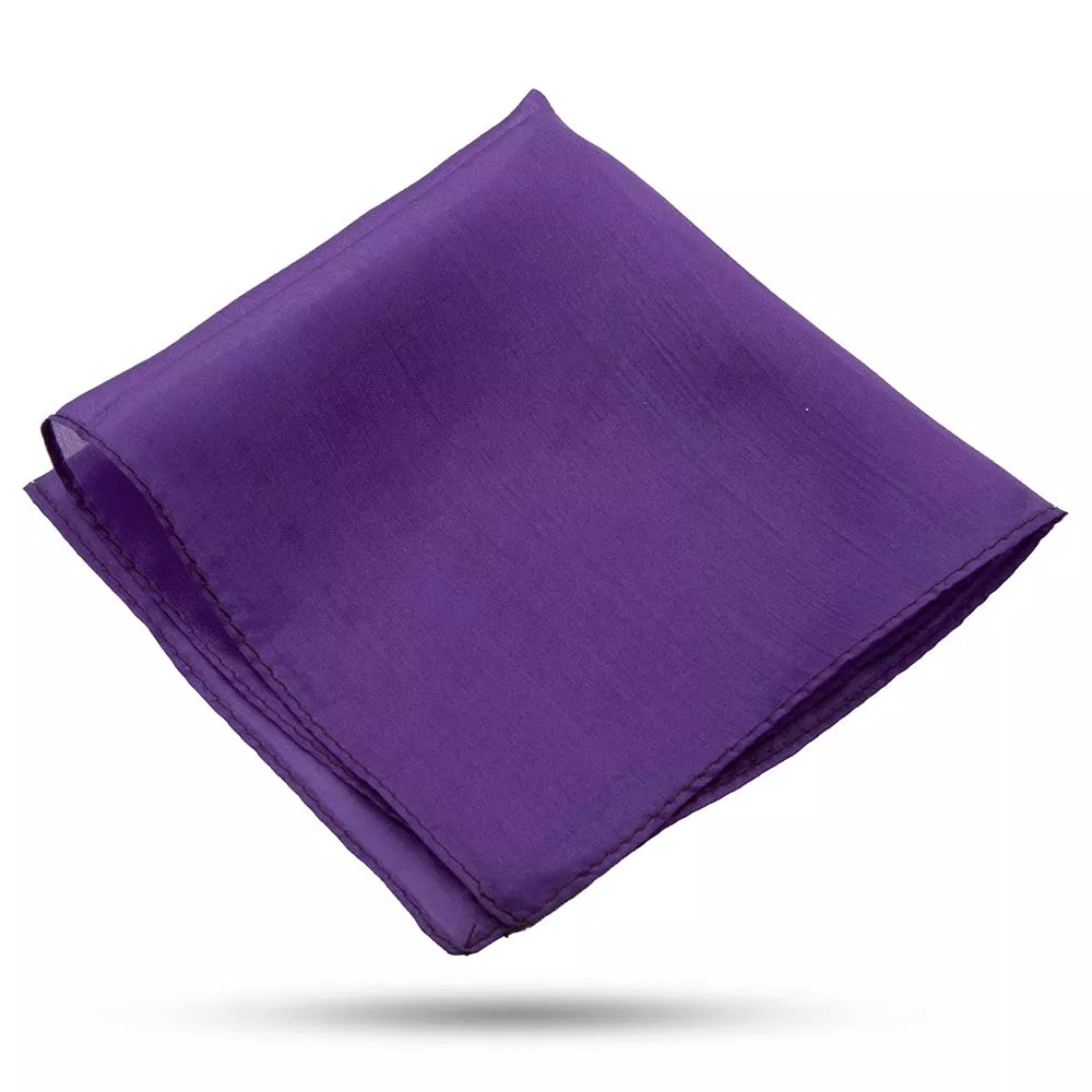 Magic Makers 6 Inch Purple Violet Silk Handkerchief for Magic Tricks