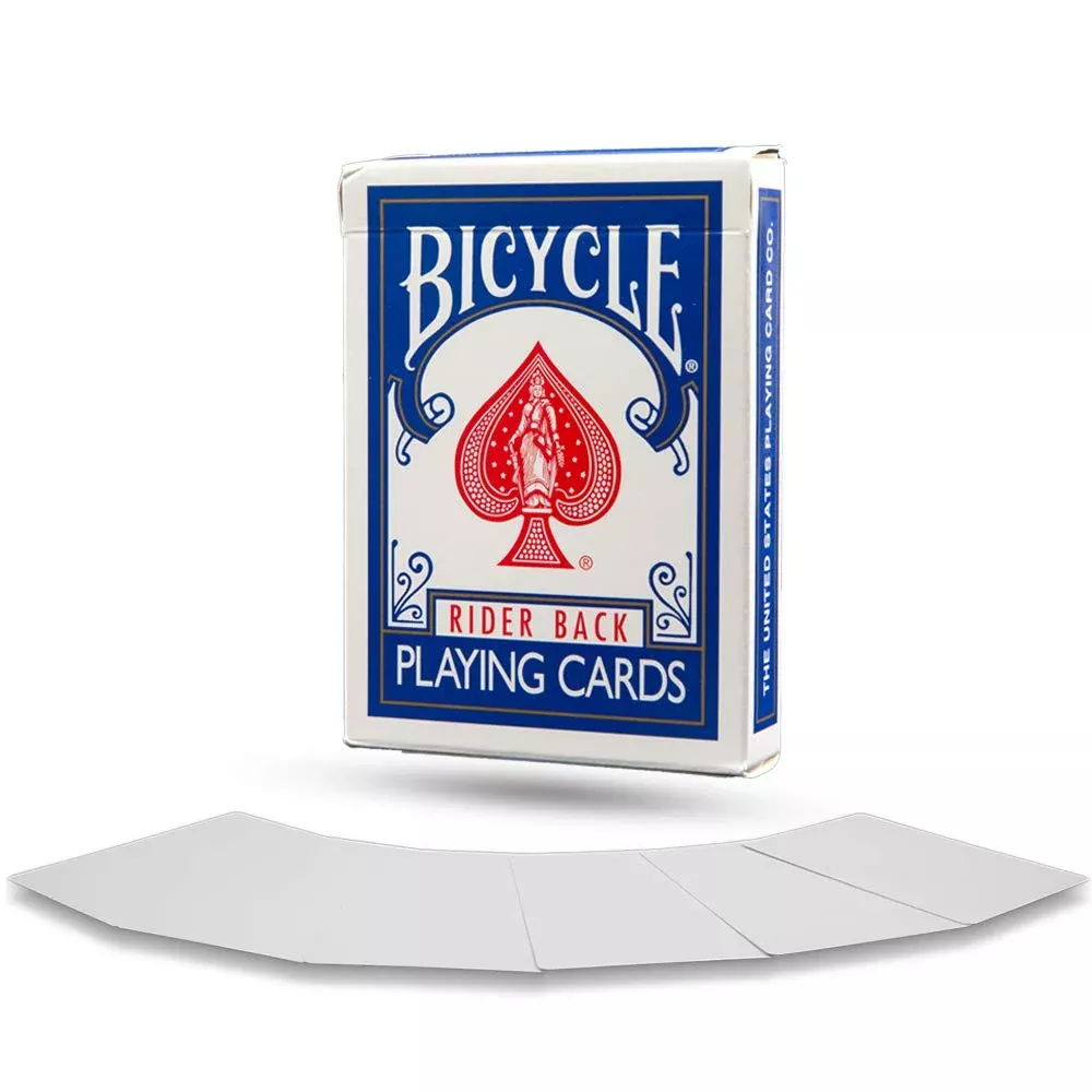 Magic Makers Bicycle Cards - Double Blank Face & Back Deck - 56 Cards