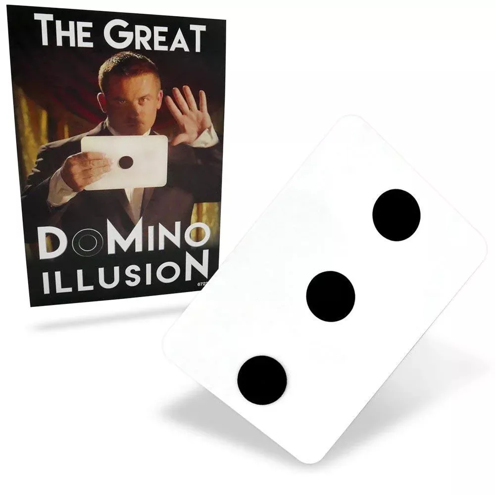 Magic Makers Domino Magic Trick - 9.5 x 6 Inches, Black and White