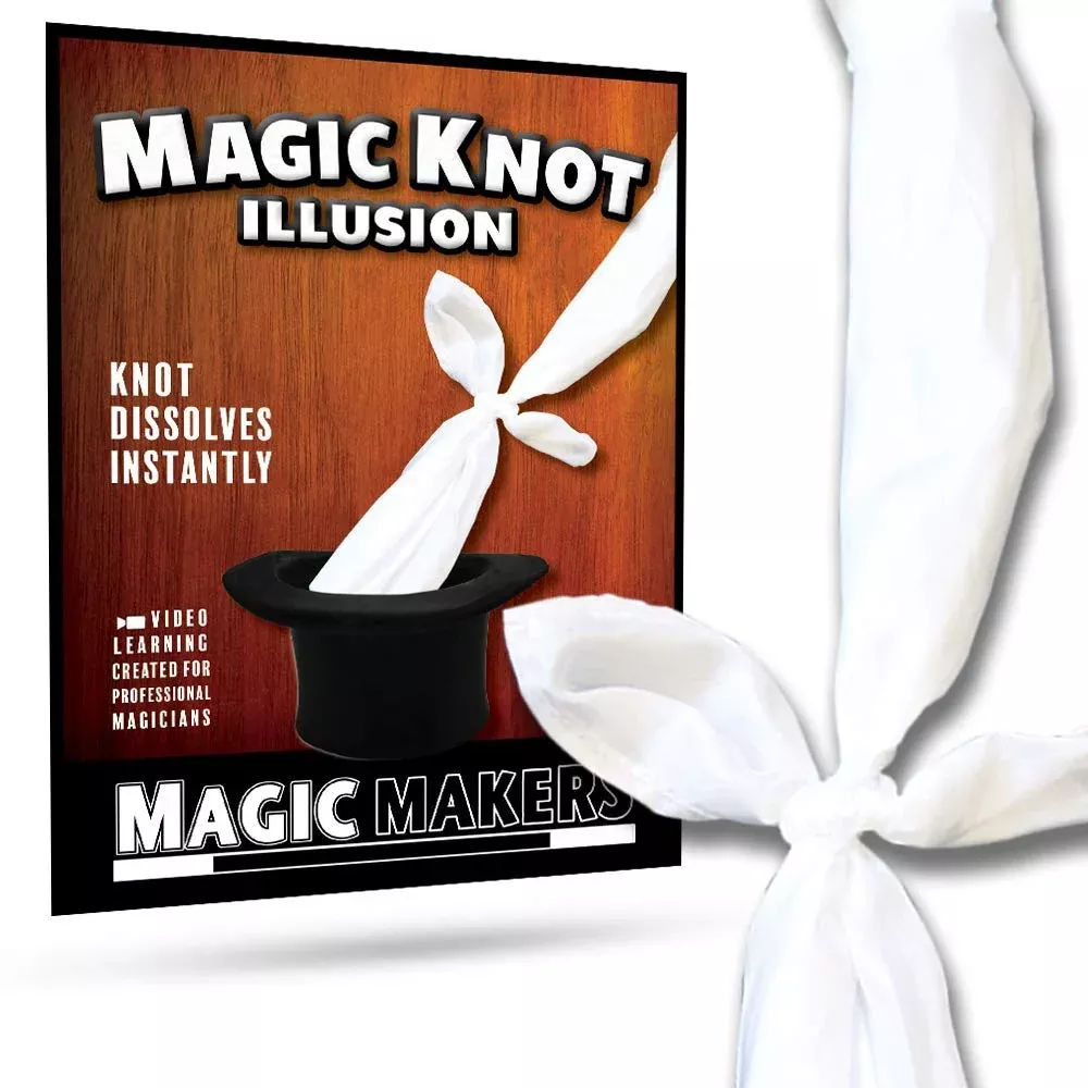 Magic Makers Magic Knot Trick - 2 Silks, 17.5" x 17