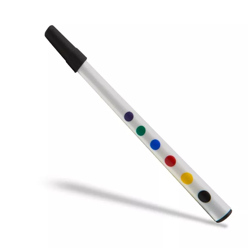 Magic Makers Magic Pen - Multicolor to One Color - 6" White Body Black Cap