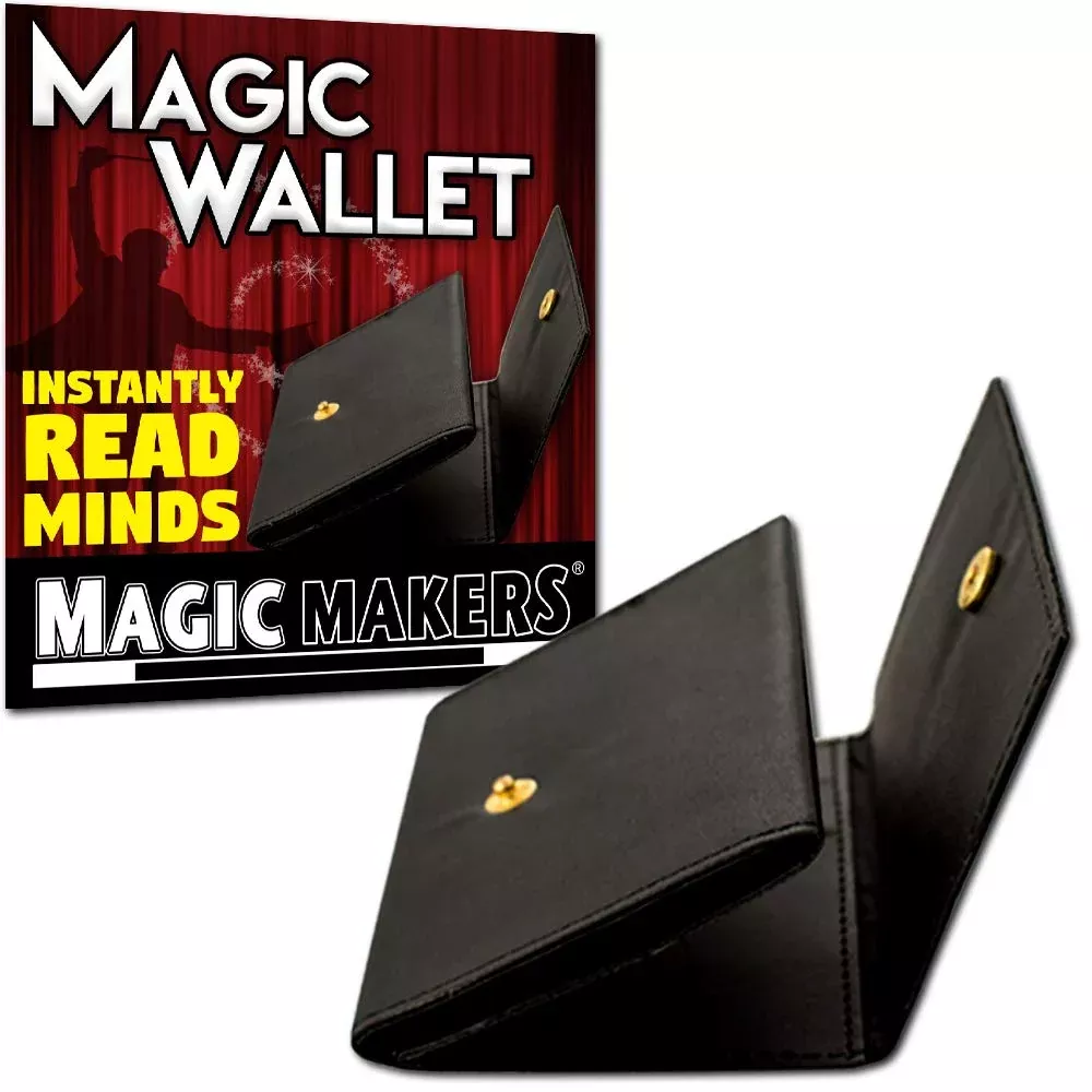 Magic Makers Magic Wallet for Mind Reading, Black, Standard Size