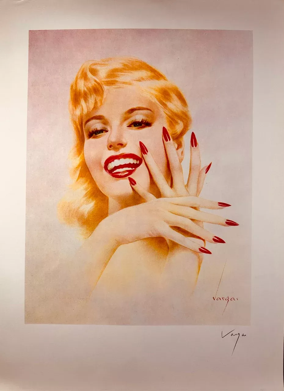Marilyn Monroe Lithograph - Alberto Vargas Signed Art 1979