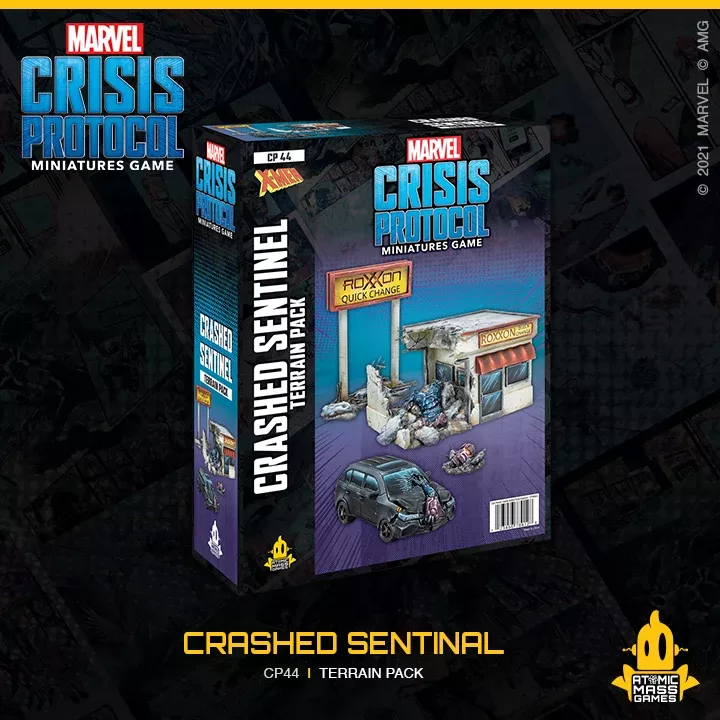 Marvel Crisis Protocol Miniatures Game Crashed Sentinel Terrain Pack