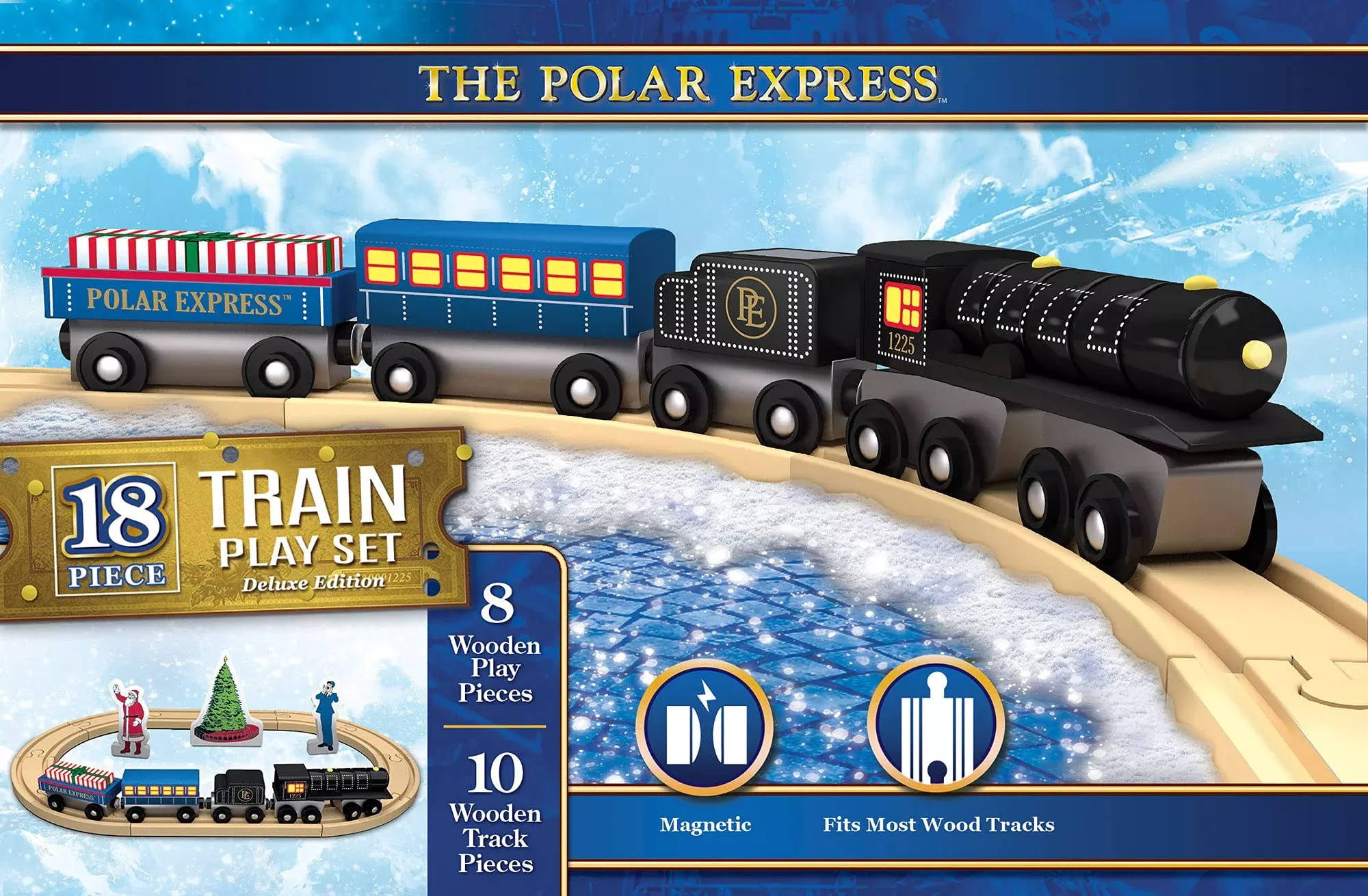 Masterpieces The Polar Express Train Play Set Deluxe Edition Large