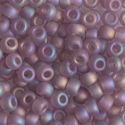 Matte Transparent Smoky Amethyst AB Miyuki Seed Bead