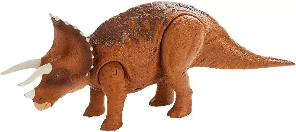 Mattel Roarivores Dinosaur Action Figures - Triceratops, Standard Size