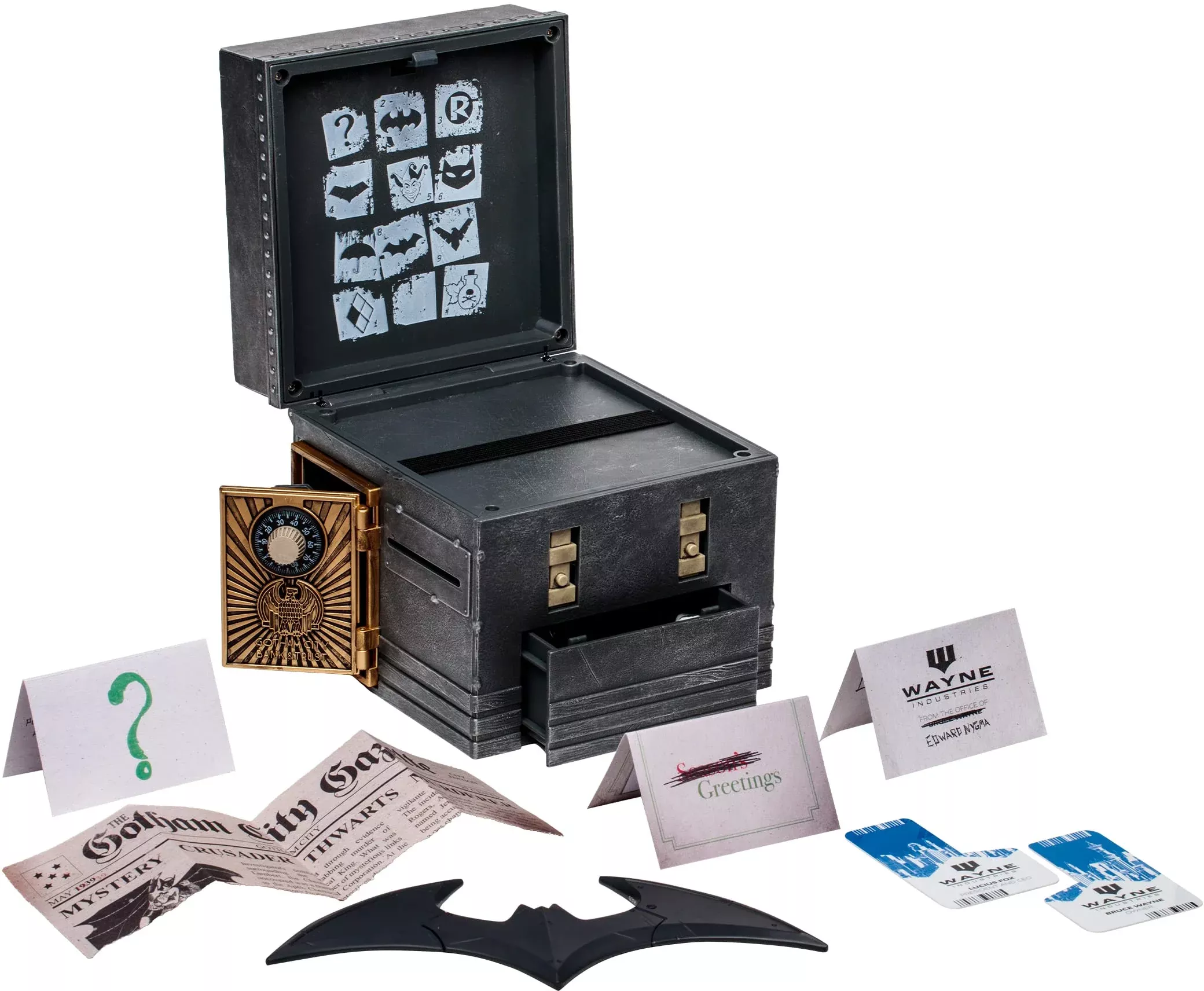 McFarlane Toys The Riddler Puzzle Box with 1:1 Scale Batar
