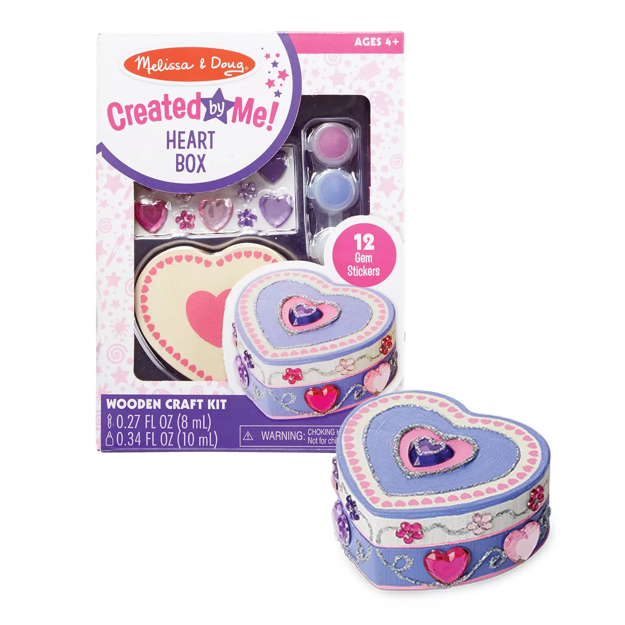 Melissa & Doug Created By Me! Heart Box Wooden Craft Kit