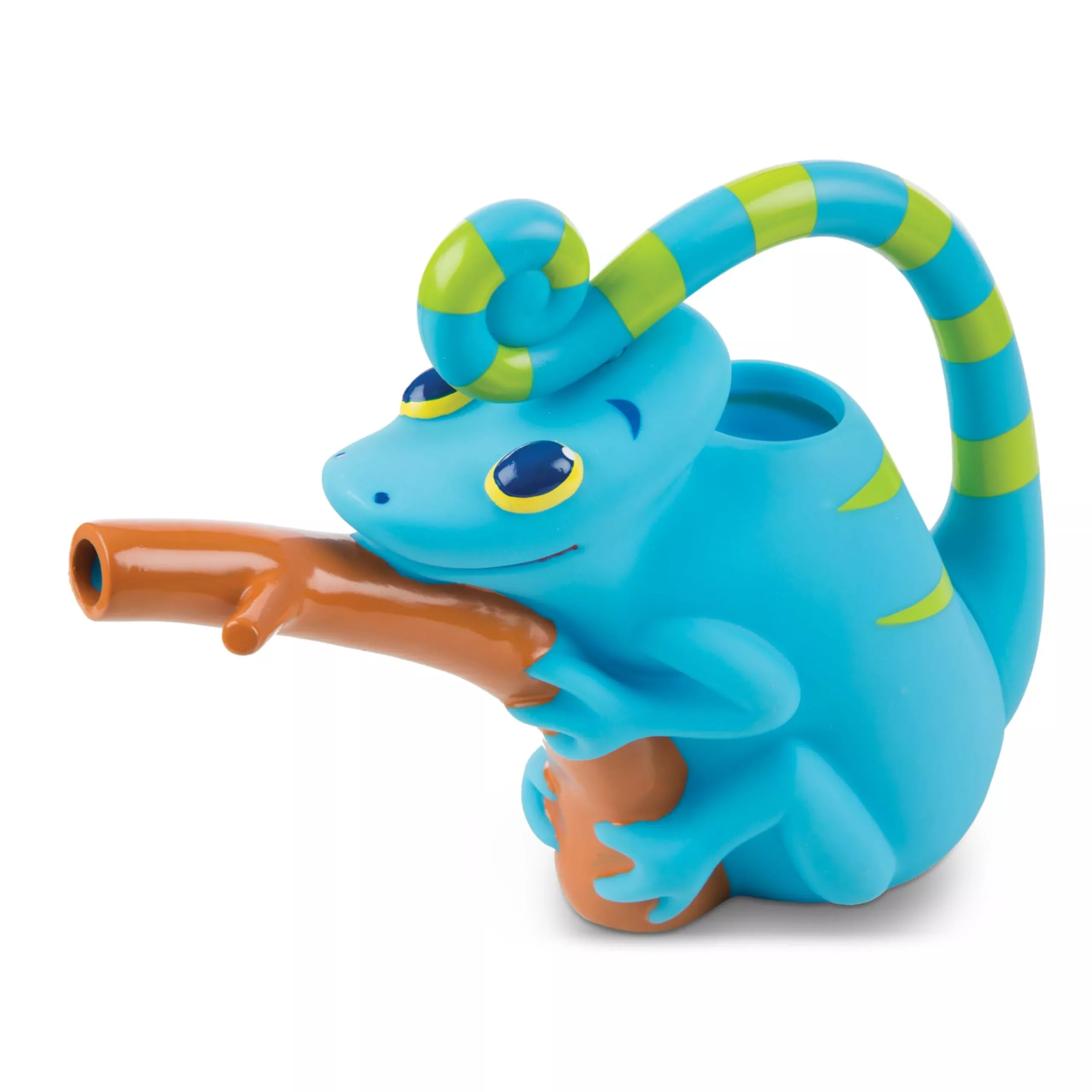 Melissa & Doug Sunny Patch Camo Chameleon Watering Can With Tail Handle And Branch-Shaped Spout