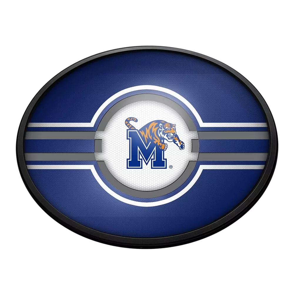 Memphis Tigers: Oval Slimline Lighted Wall Sign