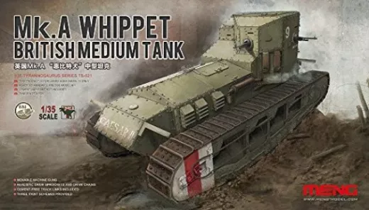 Meng - TS-021 - 1/35 British Medium Tank Mk.A Whippet Plastic Model Kit