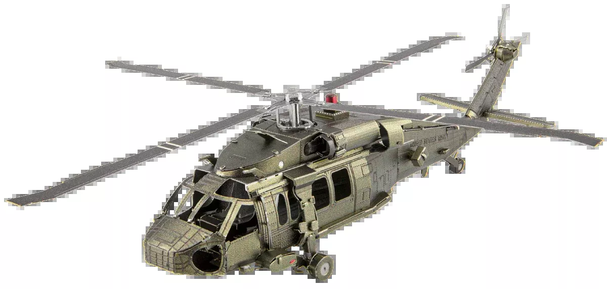 Metal Earth MMS461 Black Hawk Helicopter 91 Piece Metal Model Kit