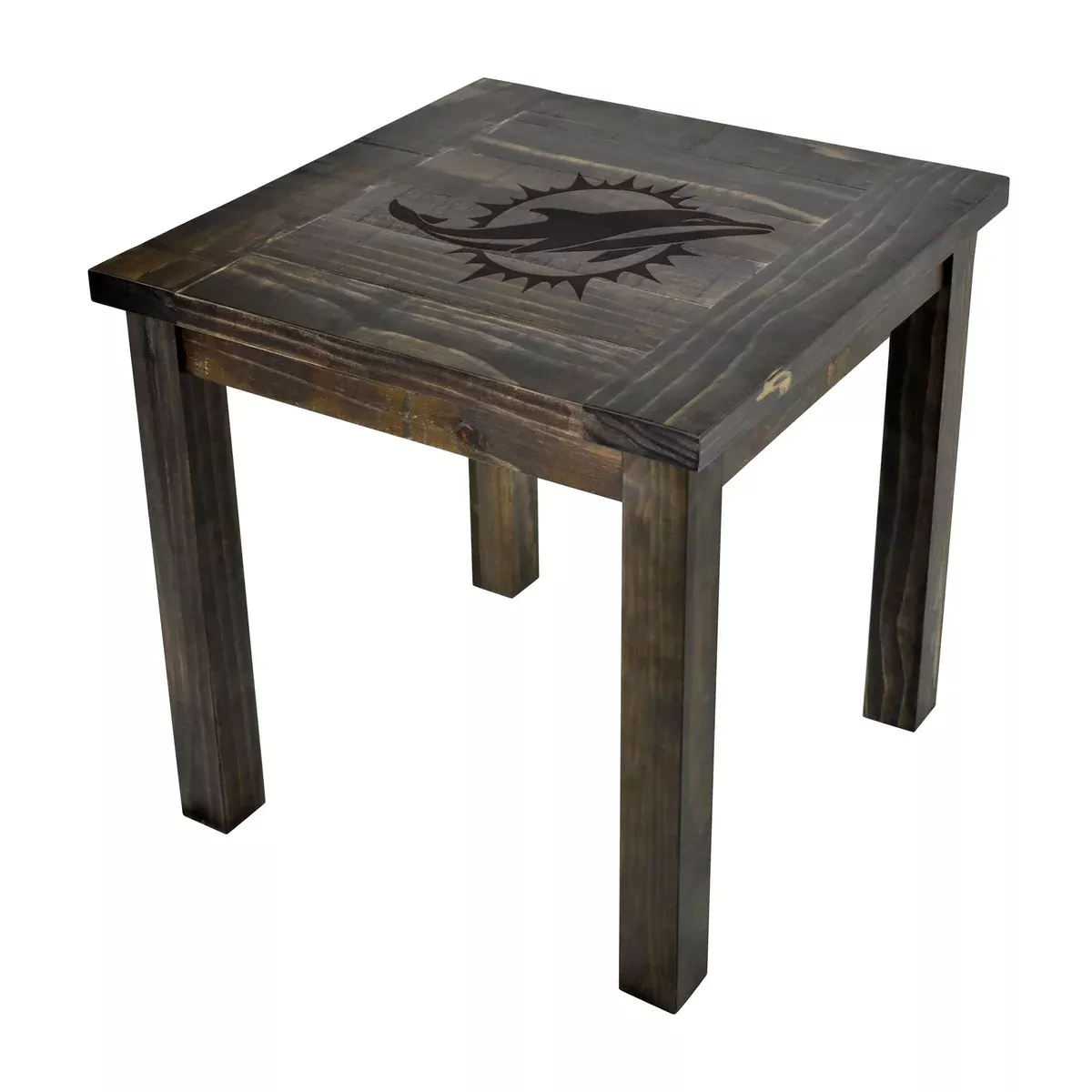 Miami Dolphins Reclaimed Side Table