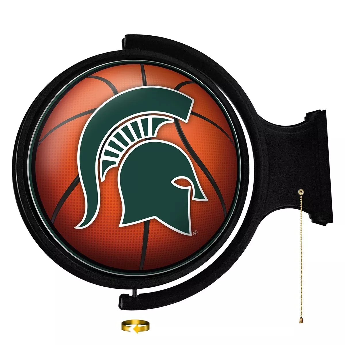 Michigan State Spartans: Basketball - Original Round Rotating Lighted Wall Sign