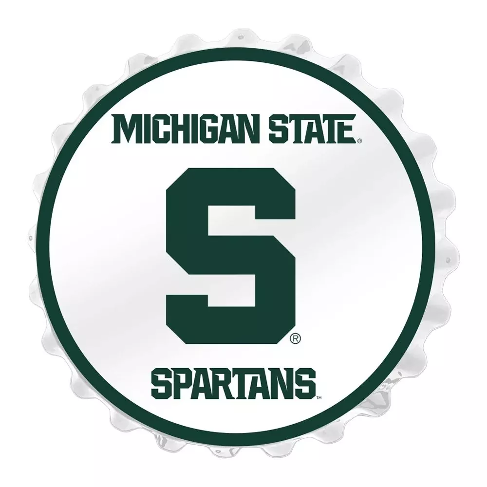 Michigan State Spartans: Block S - Bottle Cap Wall Light