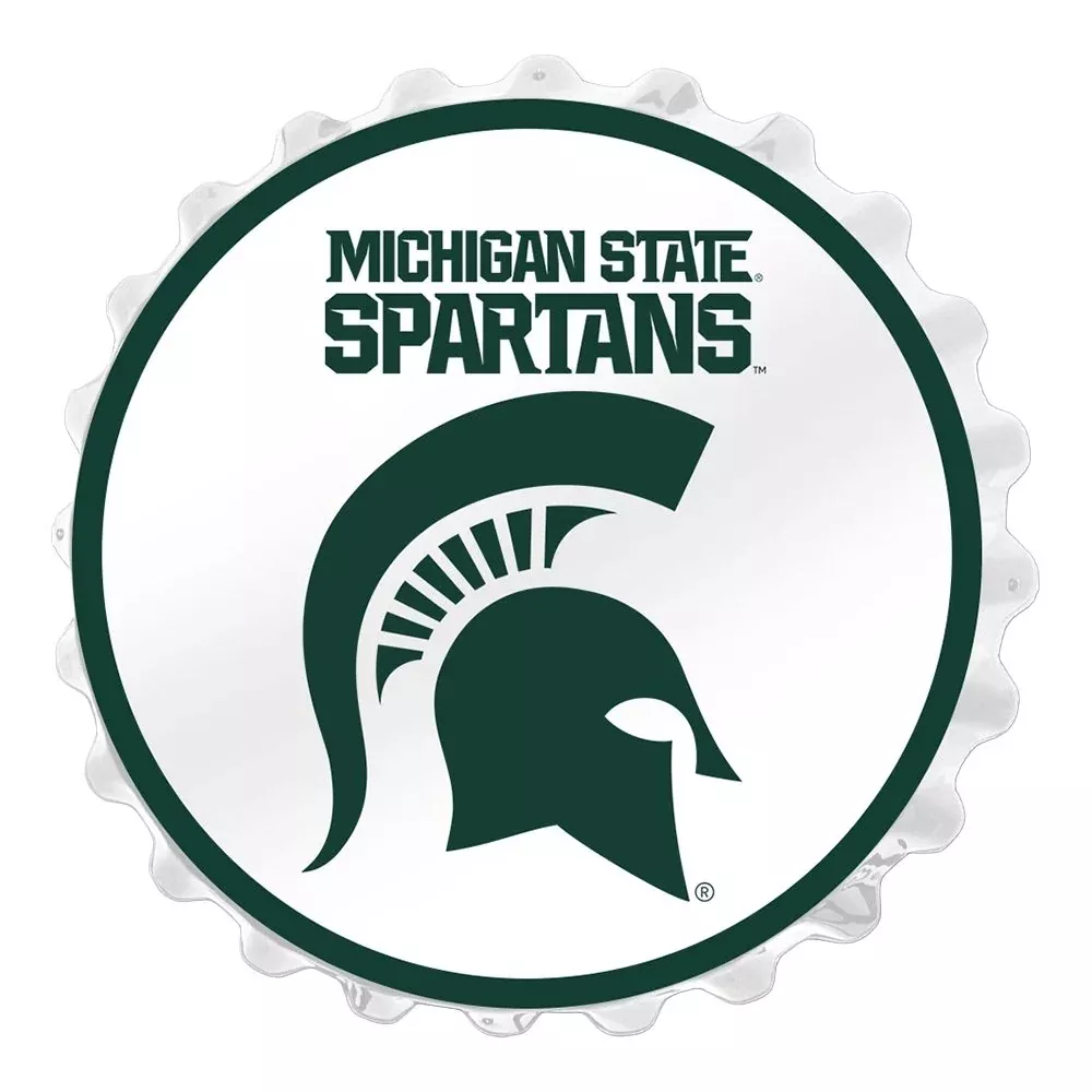 Michigan State Spartans: Block S - Bottle Cap Wall Sign