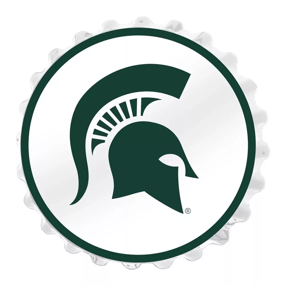 Michigan State Spartans: Helm - Bottle Cap Wall Light