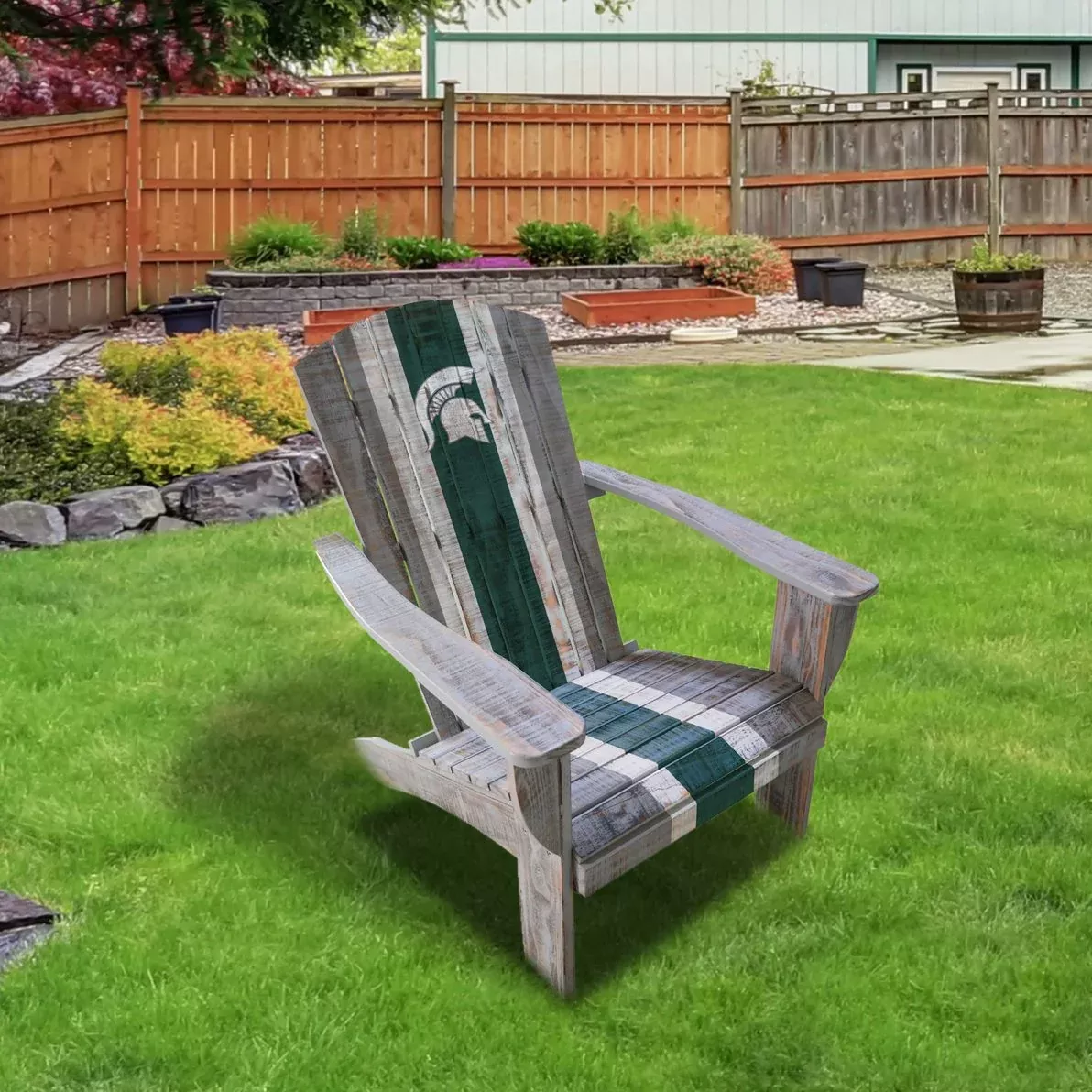 Michigan State Spartans Wood Adirondack Chair