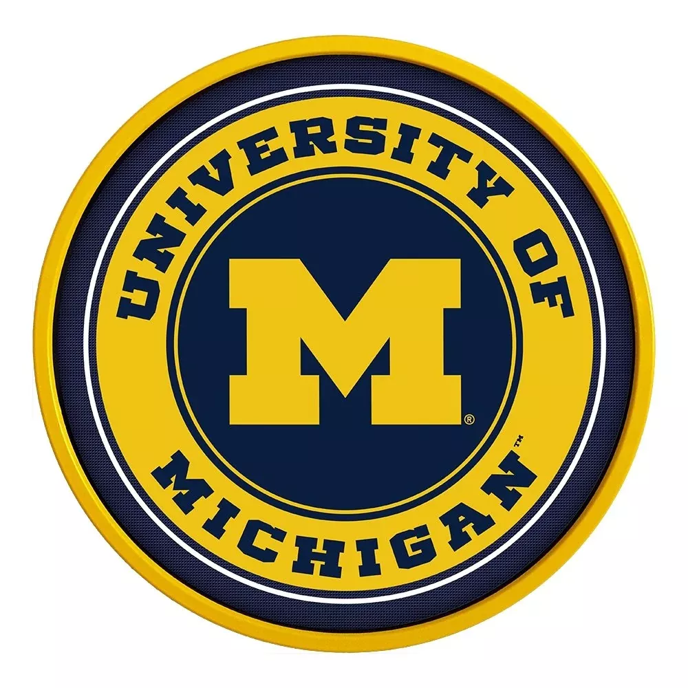 Michigan Wolverines: Round Modern Disc Wall Sign