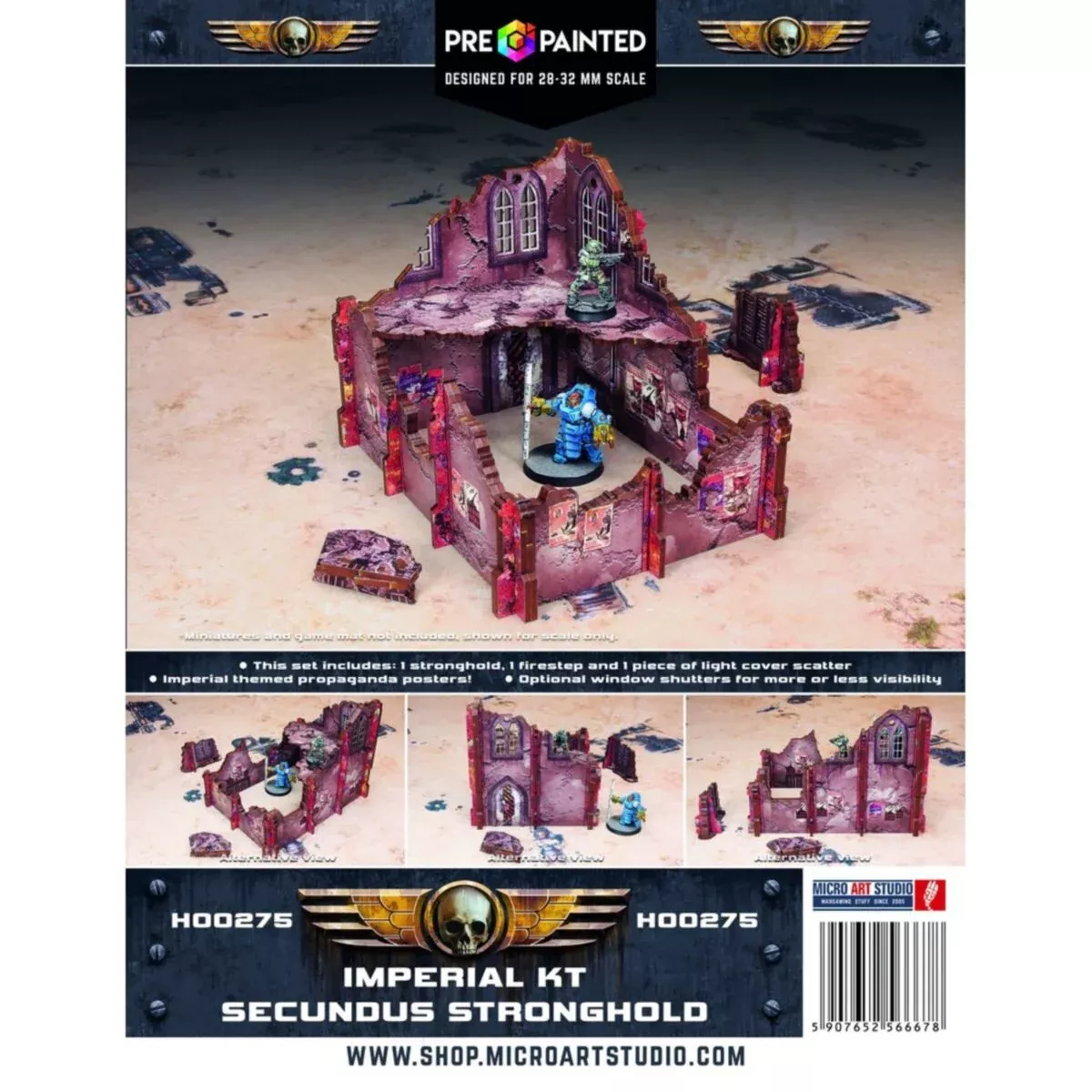 Micro Art Studio - Imperial KT Secundus Stronghold (3) PREPAINTED