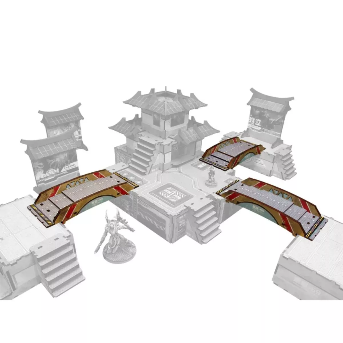Micro Art Studio - Infinity Scenery - Kokkyo-3 Bridges (3) PREPAINTED (beige)