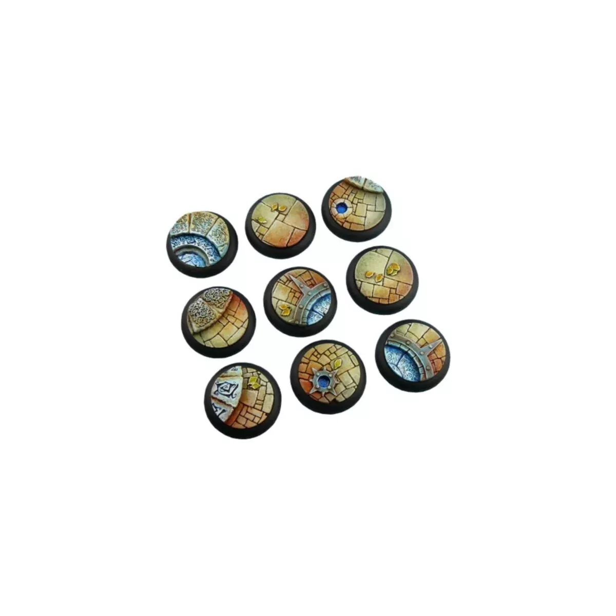 Micro Art Studio - Resin Wide Lip Round Bases - Arcane Bases - WRound 30mm (5)