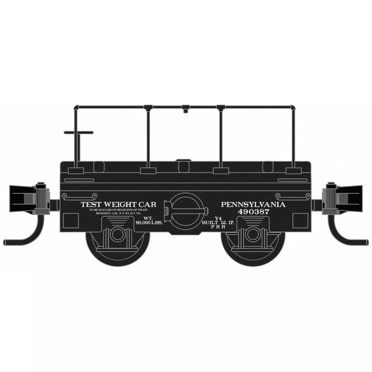 Micro-Trains (121 00 150) Scale Test Car Pennsylvania Railroad PRR 490387