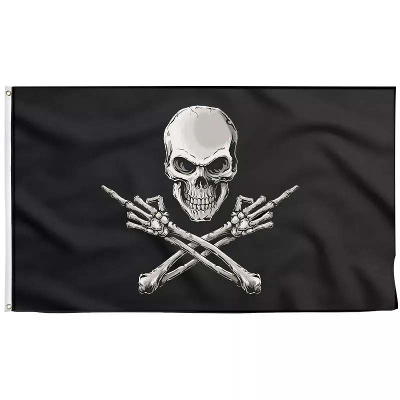 Middle Finger Pirate Flag - Jolly Roger | Sons Of Pirate