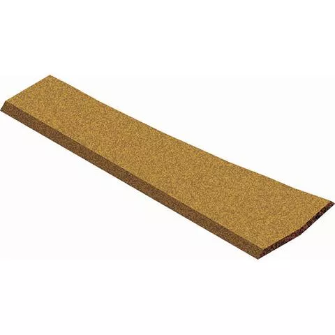 Midwest Products 3023 HO Scale Cork Roadbed #4/#6 Left Hand Turnouts - 3/16 x 2-15/16 x 8-5/8" (1 Pa