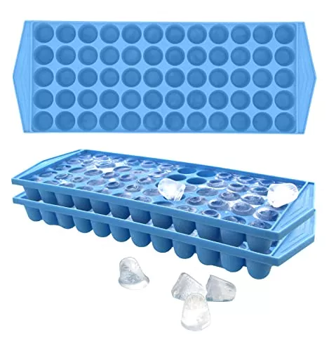 Mini Ice Cube Trays - 60 Mini Cubes Per Tray, 180 Cubes Total