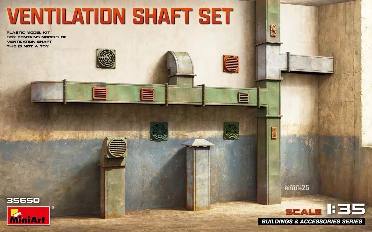 MiniArt 35650 1/35 Ventilation Shaft Set
