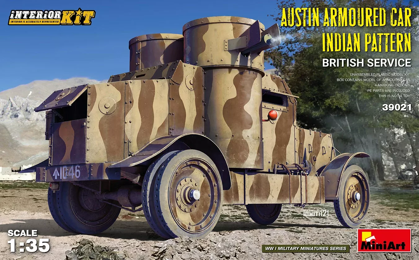 MiniArt 39023 1/35 Austin Armored Car 1918 Pattern British w/Interior