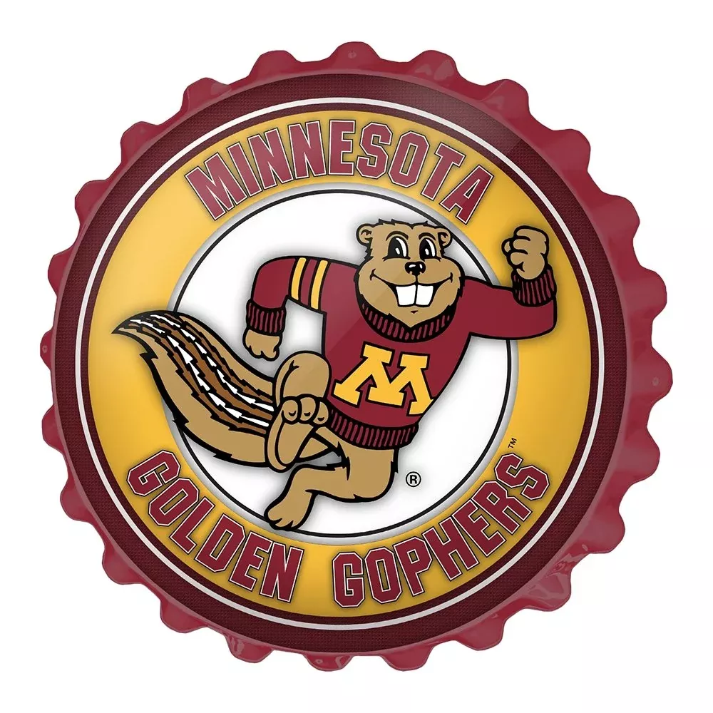 Minnesota Golden Gophers: Goldy - Bottle Cap Wall Sign