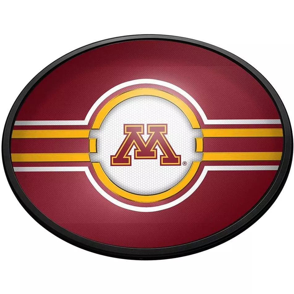 Minnesota Golden Gophers: Oval Slimline Lighted Wall Signs