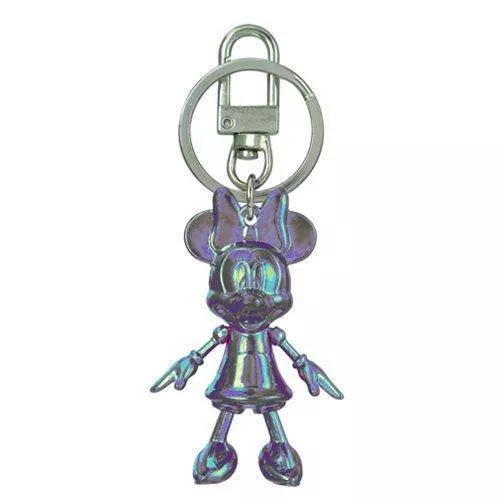 Minnie Mouse October Opal Pewter Dangle Key Chain