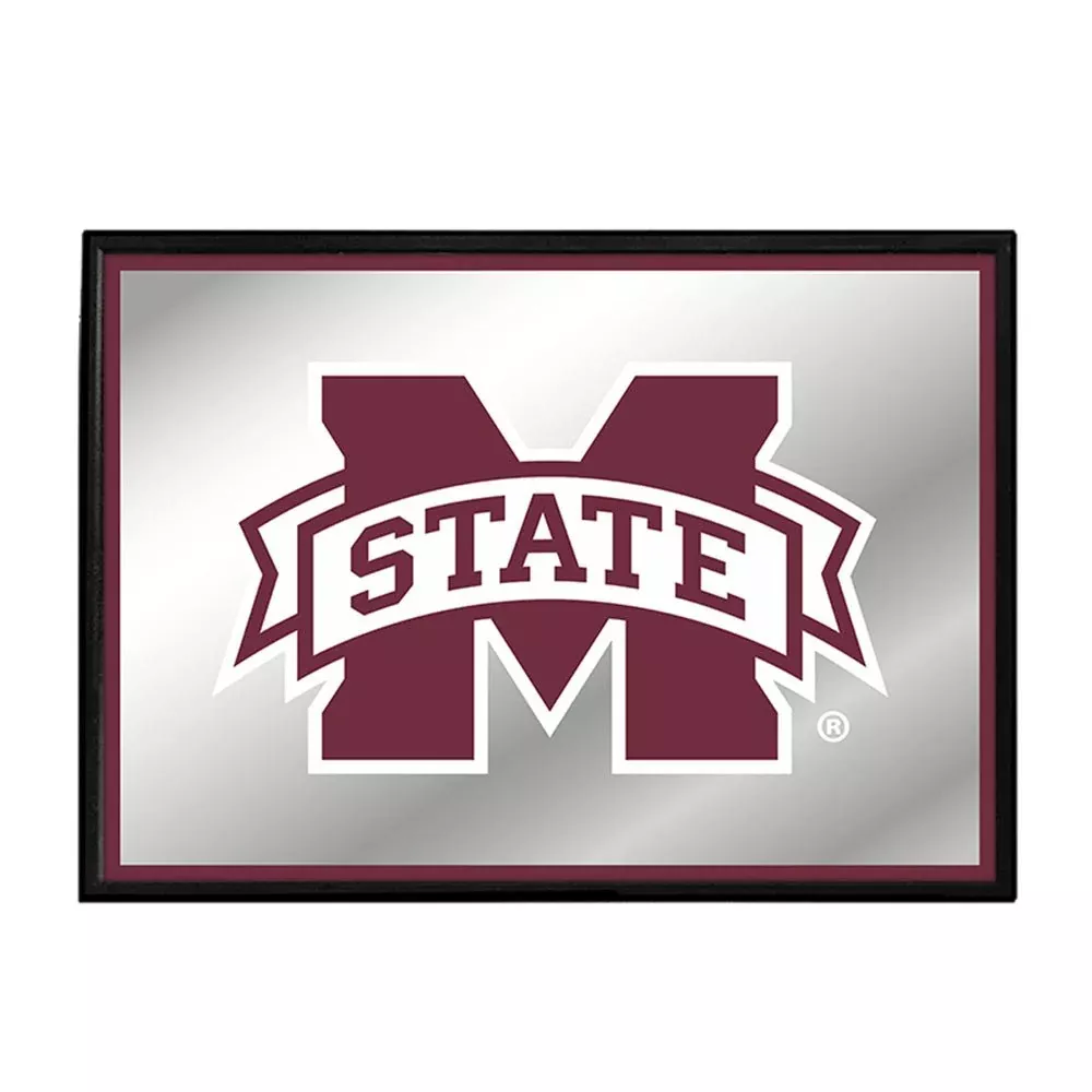 Mississippi State Bulldogs: Framed Mirrored Wall Sign