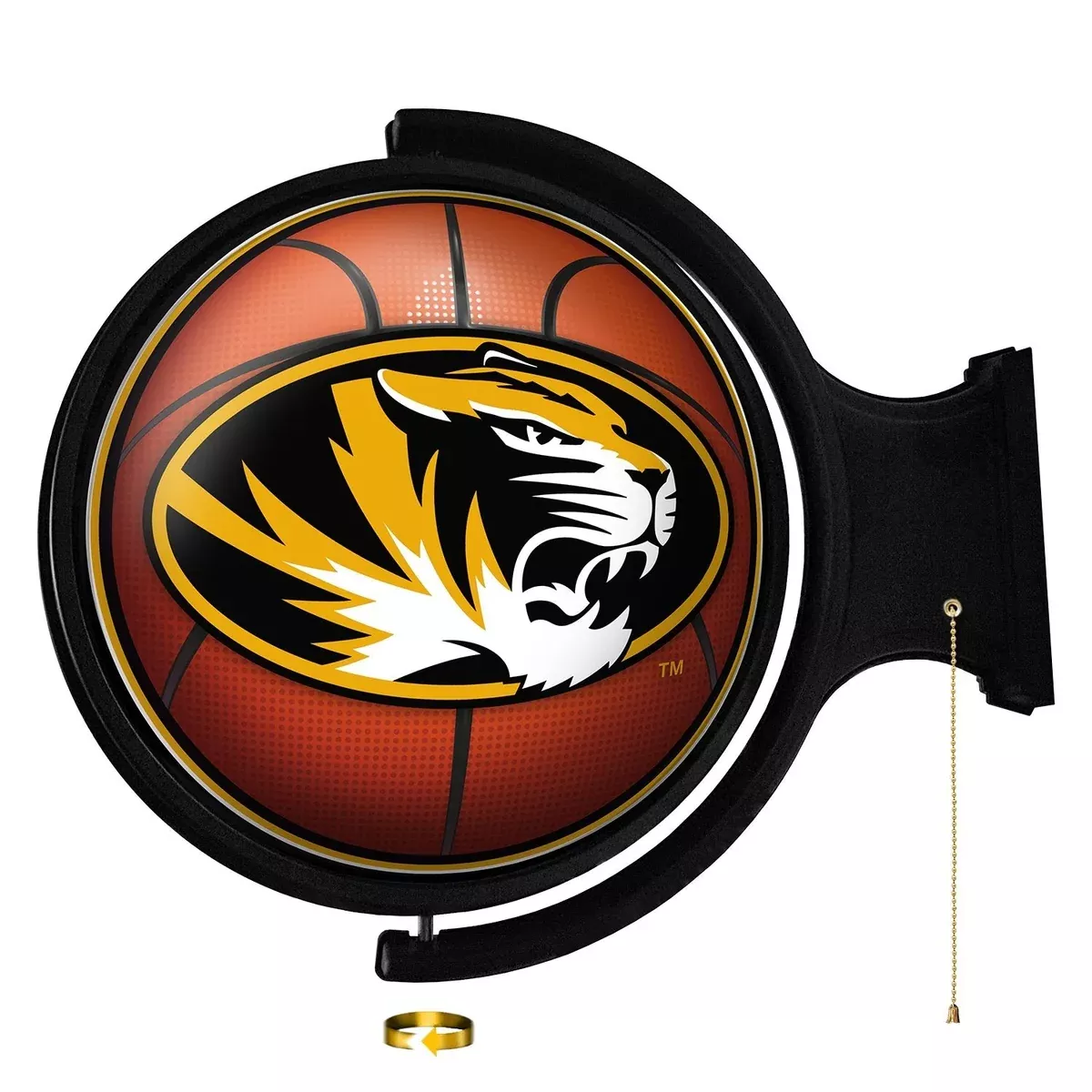 Missouri Tigers: Basketball - Original Round Rotating Lighted Wall Sign