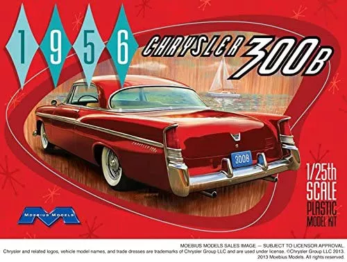 Moebius Models 1207 1/25 1956 Chrysler 300B Car Kit Skill Level 3 Model Kit