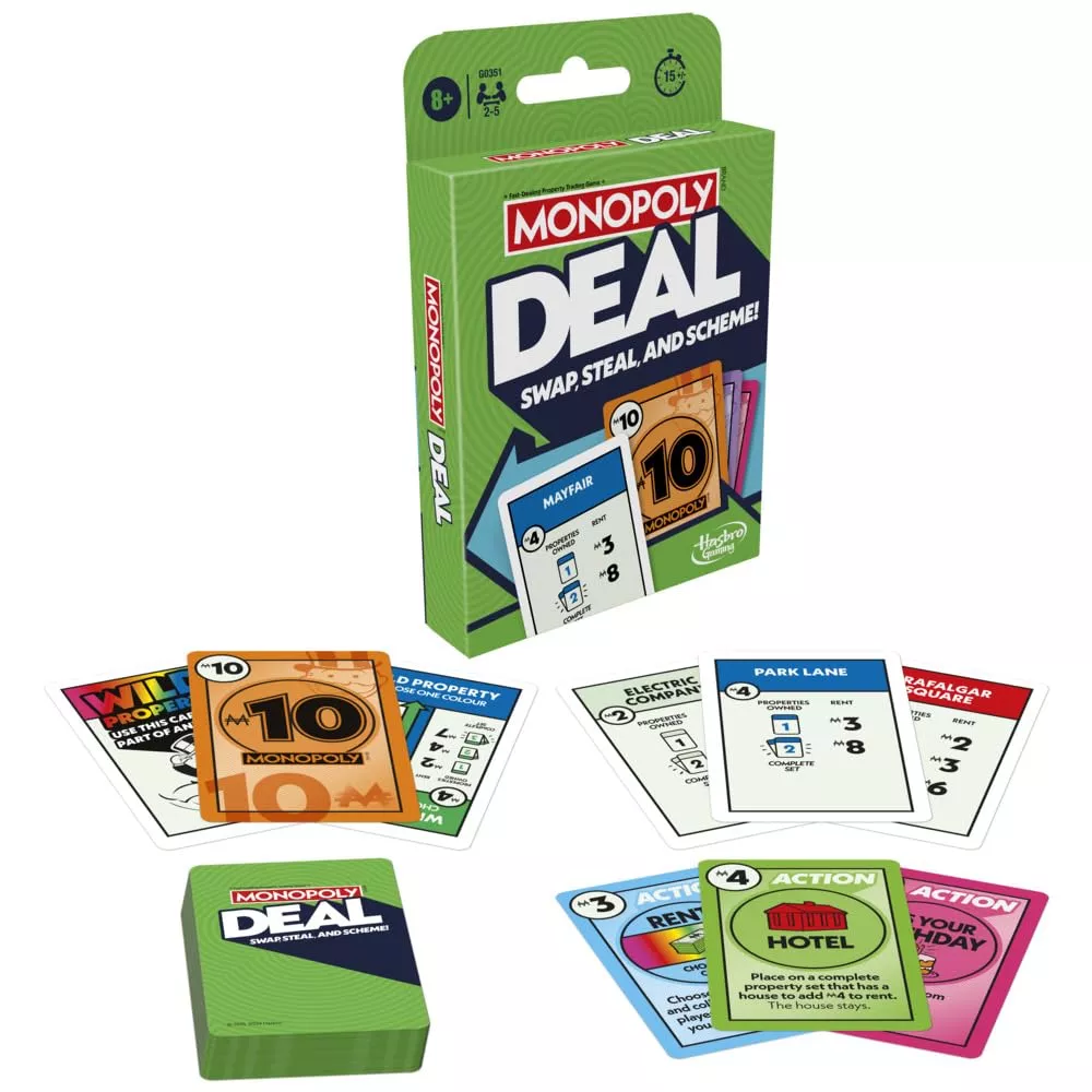 Monopoly Deal Card Game, For 8 Years To 99 Years