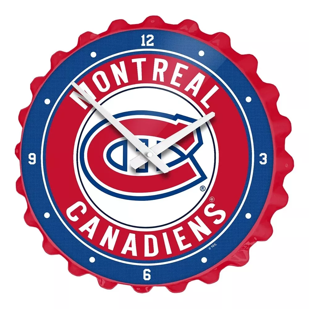 Montreal Canadians: Bottle Cap Wall Clock