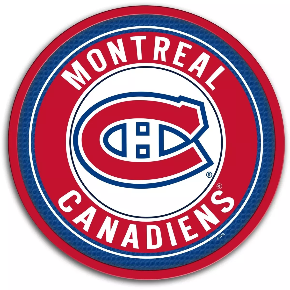 Montreal Canadiens: Modern Disc Wall Sign