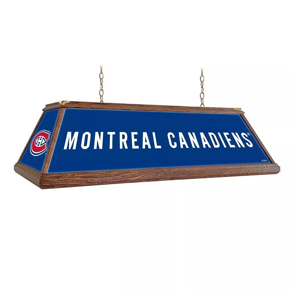 Montreal Canadiens: Premium Wood Pool Table Light