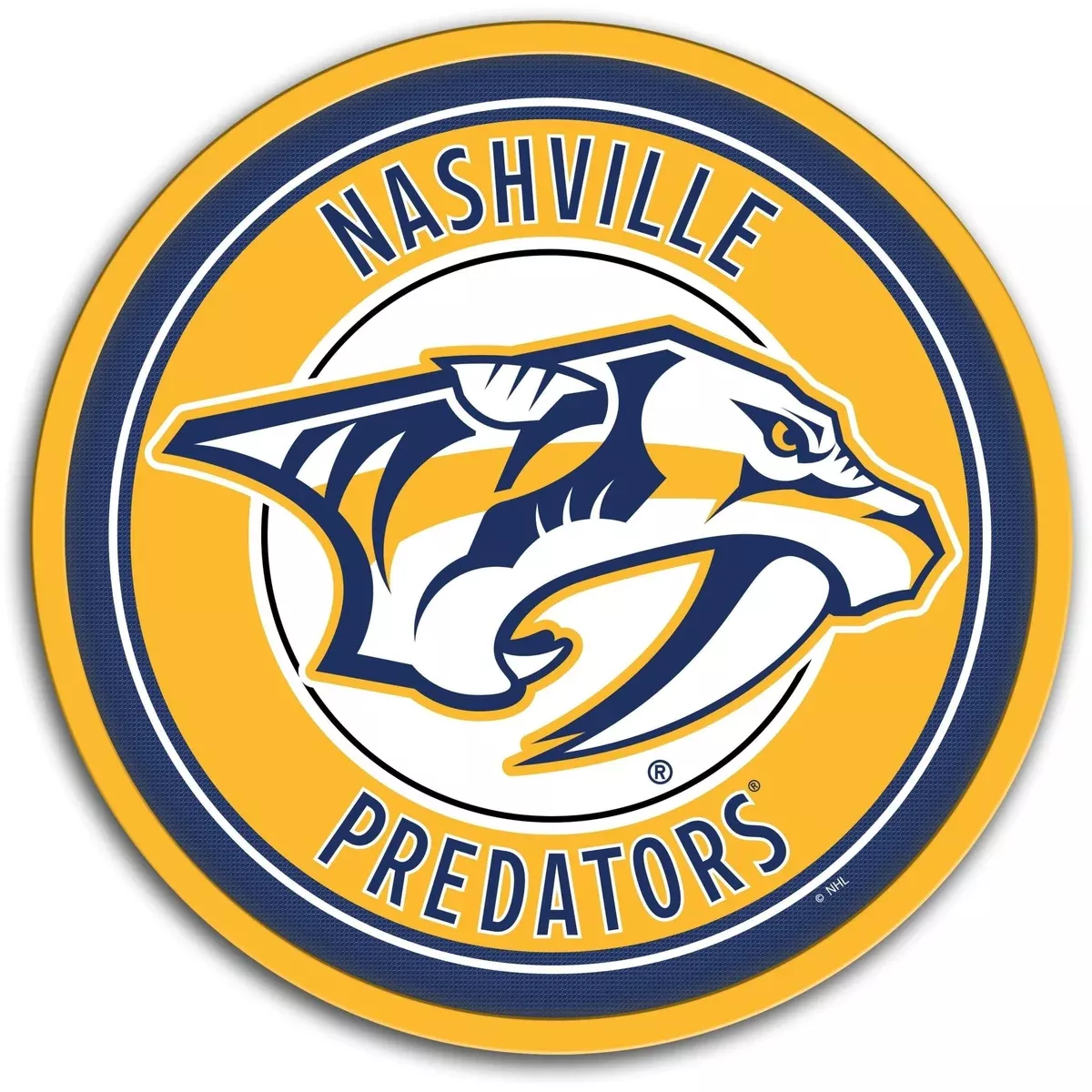 Nashville Predators: Modern Disc Wall Sign